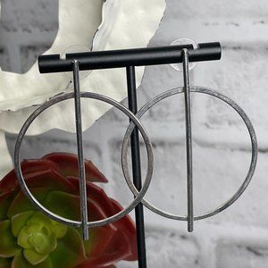 Large Silver Statement Earrings